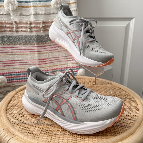 Asics Shoes - ASICS Gel-Kayano 31 Piedmont Grey Papaya Road Running Sneakers Women’s 8 Wide